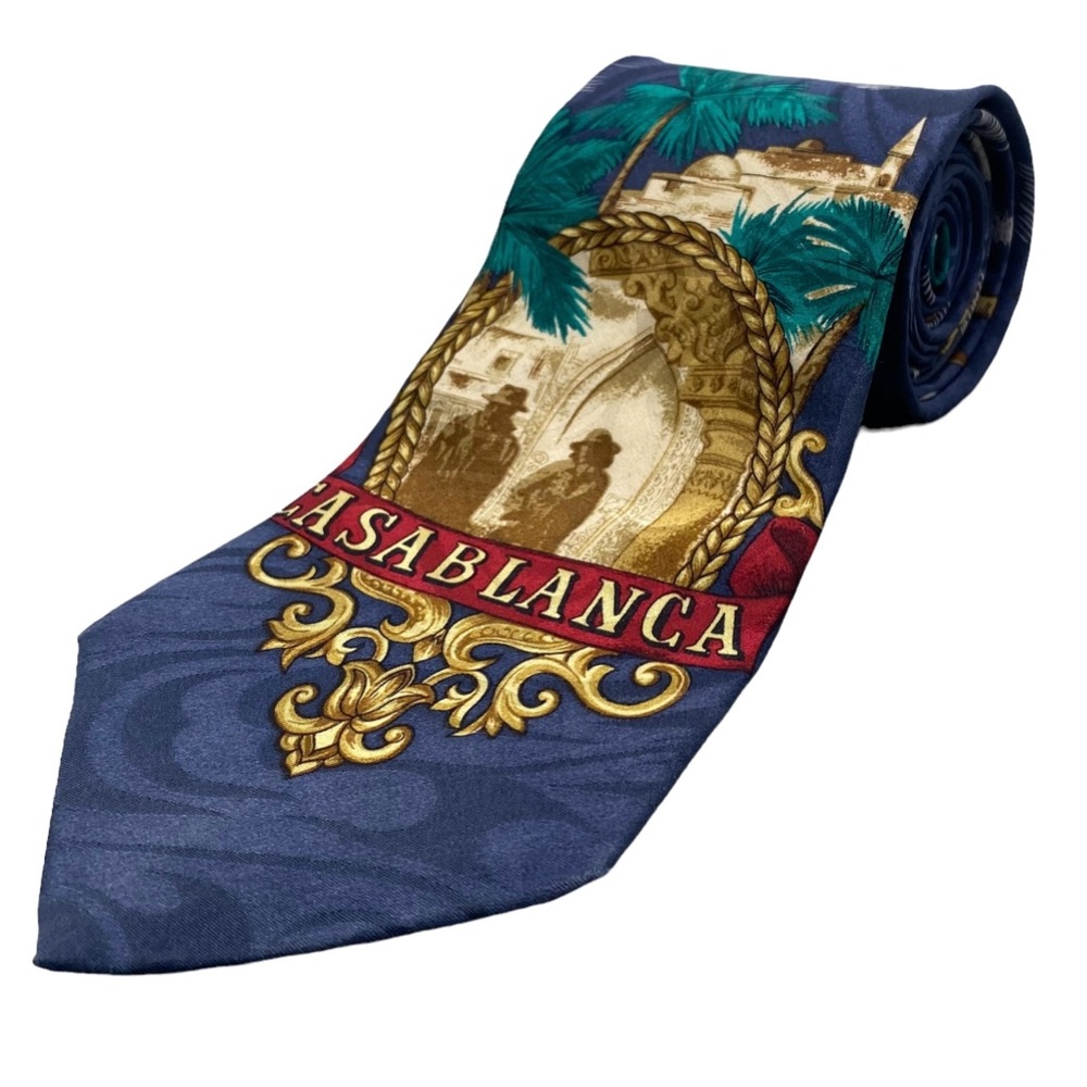 Vintage American Film Classics CLASABLANCA Nectie Tie 100% Silk